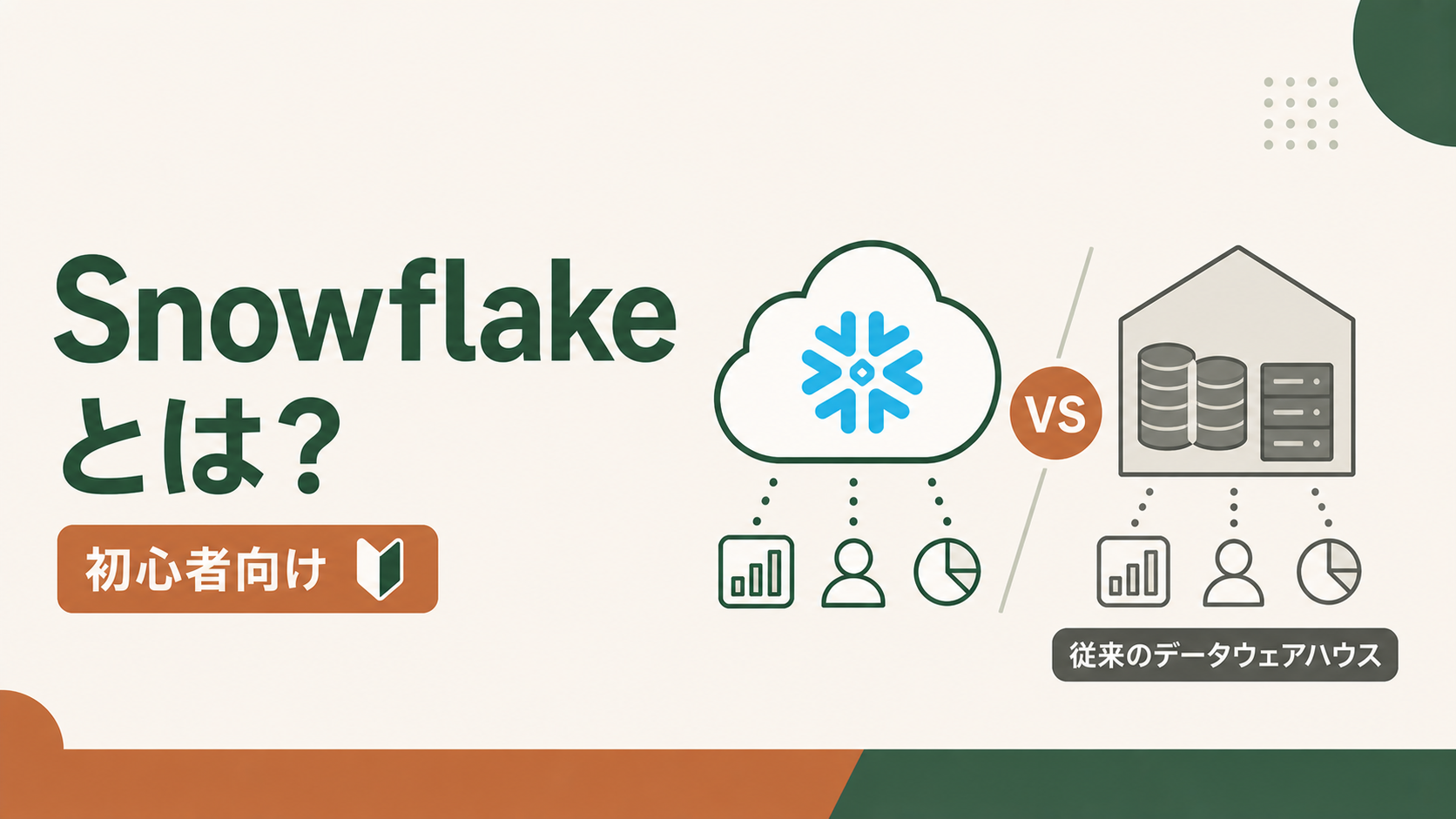 Snowflakeとは?従来のデータウェアハウスとの違いを初心者向けに解説