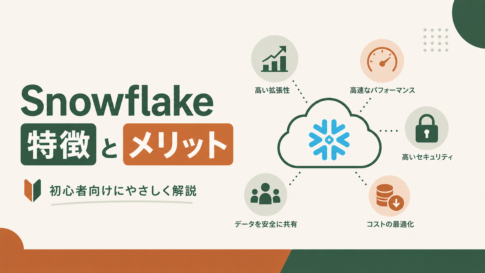Snowflakeの主要な特徴とメリットを初心者向けにやさしく解説