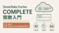 Snowflake AI_COMPLETE関数入門|SQLでLLMを呼び出す方法・構造化出力・コスト管理まで解説のサムネイル