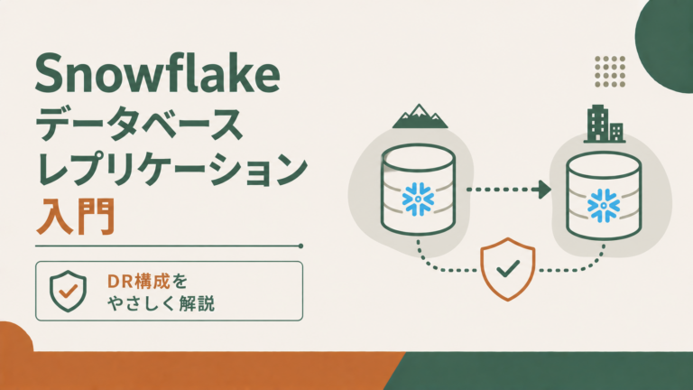 Snowflakeデータベースレプリケーション入門|DR構成をやさしく解説のサムネイル